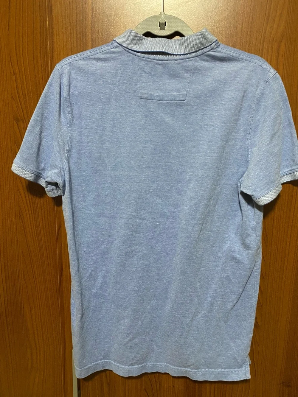 Banana Republic Blue Men's organic cotton pique polo shirt size Medium